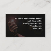 シンプルなミュージシャンの名刺: クルーナー 名刺 (裏面)