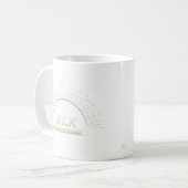 シンプルなミルクマグ コーヒーマグカップ (正面左)