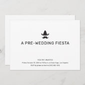 シンプルなメキシカンテーマのリハーサルディナー招待状 招待状 (正面/裏面)