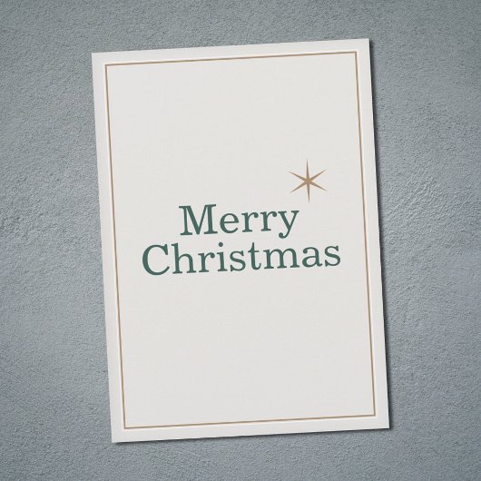 シンプルなメリークリスマス シーズンカード