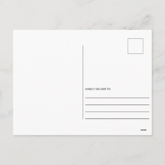 シンプルなメリーハートかわいいスクリプトゴールド写真 シーズンポストカード (裏面)