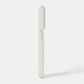 シンプルなモダンタイプのソフトベージュの"Just Engaged"デザイン iPhoneケース (右側面)