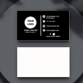 シンプルなモダン汎用ミニマリストロゴの追加 名刺