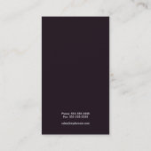 シンプルなモダン3つの縦ストライプの名刺 名刺 (裏面)