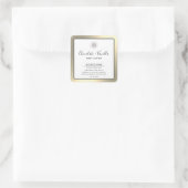 シンプルなモダン タイポグラフィーの贅沢な製品 スクエアシール (バッグ)