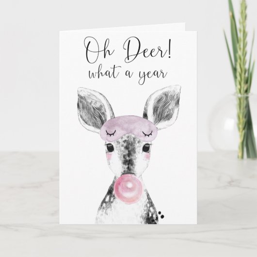 シンプルなモノクロのスカンジナビア風 オーディアの引用写真 シーズンカード (正面)