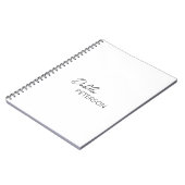 シンプルなモノクロの現代的なデザイン ノートブック (左側)