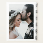 シンプルなモノクロの結婚式 プランナー手帳 (裏面)