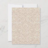 シンプルなモノクロオーバーレイ写真 ウェディング招待状 招待状 (裏面)