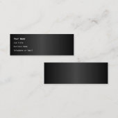 シンプルなモノクロデザイン スキニー名刺 (正面/裏面)