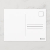 シンプルなモノクロ写真の卒業おめでとうカード ポストカード (裏面)