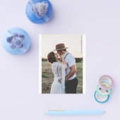 シンプルなモノクロ写真 ウェディング フライヤー (シングル)