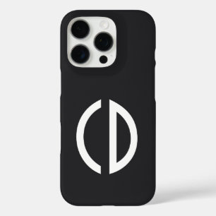 ! シンプルなモノグラムのアイデア 1 iPhone 16 PROケース