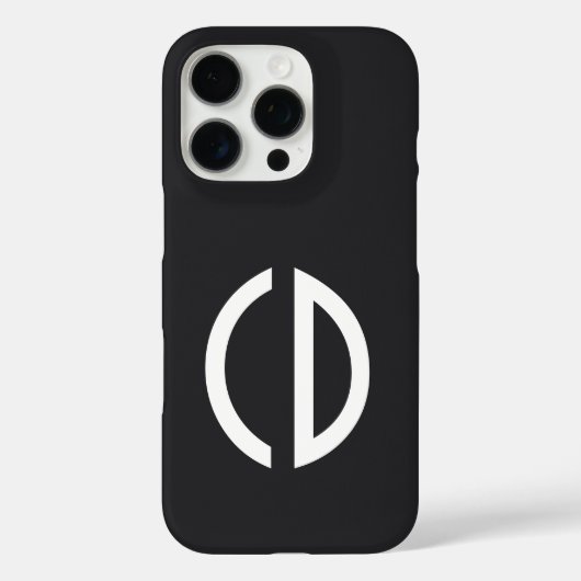 ! シンプルなモノグラムのアイデア 1 Case-Mate iPhoneケース (裏面)