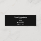 シンプルなモノグラムの名刺 スキニー名刺 (裏面)