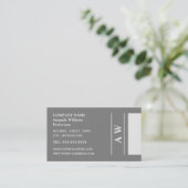 シンプルなモノグラム, ミニマル 名刺 (スタンド正面)