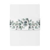 シンプルなユーカリ 招待状ベリーバンド (裏面例)