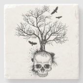 シンプルなライダーのロゴのコースター ストーンコースター (正面)