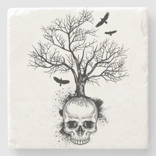 シンプルなライダーのロゴのコースター ストーンコースター (正面)