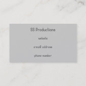 シンプルなライトグレー小さなドットパターンビズカード 名刺 (裏面)