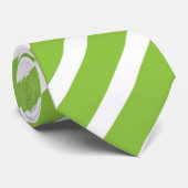 シンプルなライムグリーンのストライプのなタイ ネクタイ (ロール)