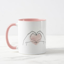 シンプルなラインアートのバレンタインマグカップ Always You マグカップ