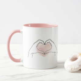 シンプルなラインアートのバレンタインマグカップ Always You マグカップ