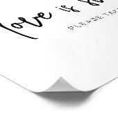 シンプルなラブはスイート ウェディング フェイバー サイン (角)