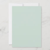 シンプルなラブ コートハウス ウェディング Sage Green 招待状 (裏面)