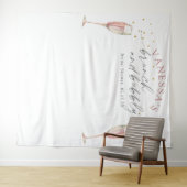 シンプルなランチとバブル ブライズシャワーの背景 タペストリー (インサイチュ(横))