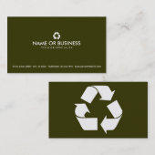シンプルなリサイクル 名刺 (正面/裏面)