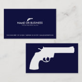 シンプルなリボルバー 名刺 (正面/裏面)