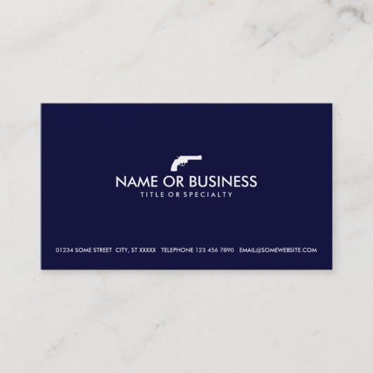 シンプルなリボルバー 名刺 (正面)