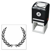 シンプルなリースのシルエット セルフインキングスタンプ (インサイチュ)
