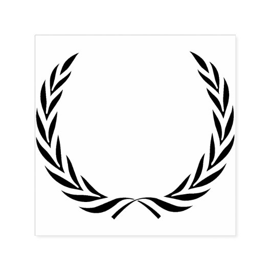 シンプルなリースのシルエット セルフインキングスタンプ (デザイン)