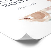 シンプルなルースド フラワーバッグサイン ポスター (角)