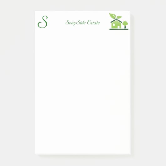 シンプルなレターヘッドポスト・イット ポストイット (正面)