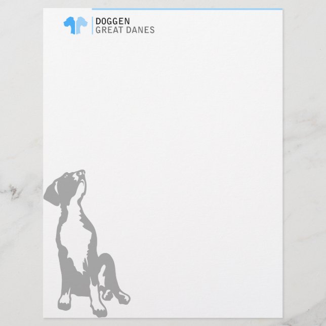 シンプルなレターヘッド (正面)