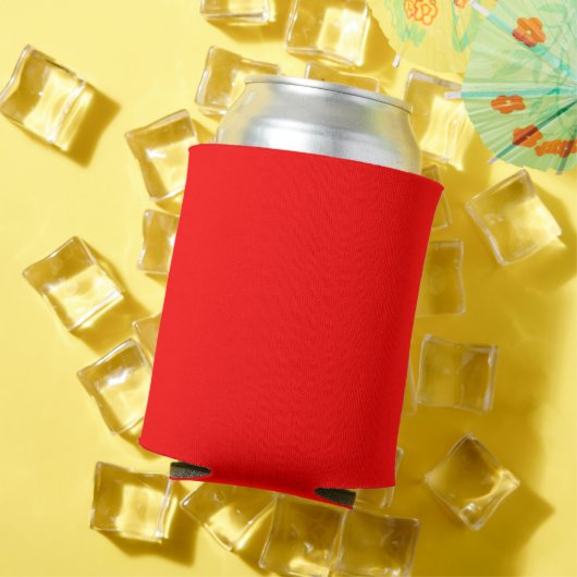 シンプルなレッド単色 缶クーラー (インサイチュ 夏)