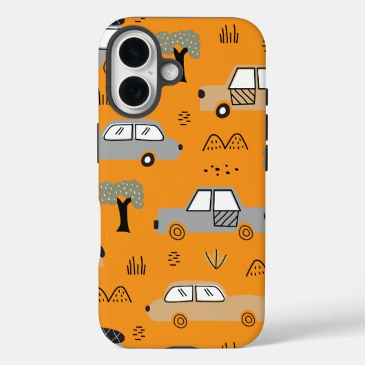 シンプルなレトロカーのニュアンス柄 Case-Mate iPhoneケース (裏面)