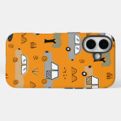 シンプルなレトロカーのニュアンス柄 Case-Mate iPhoneケース (裏面 (横))