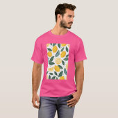 シンプルなレモンフルーツ柄アート Tシャツ (正面フル)