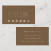 シンプルなロイヤリティのパンチカード ロイヤリティカード (正面/裏面)