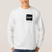 シンプルなロゴとテキストのビジネスデザイン Tシャツ (正面)