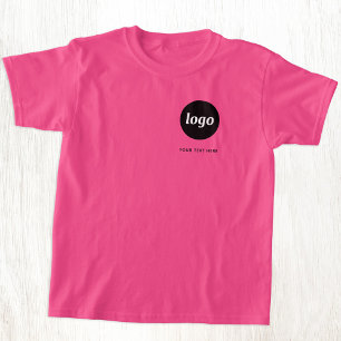 シンプルなロゴとテキストのビジネスプロモーションブランディング Tシャツ