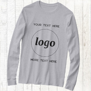 シンプルなロゴとテキストのビジネスプロモーション Tシャツ