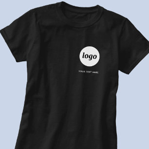 シンプルなロゴとテキストのビジネスプロモーション Tシャツ