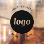 シンプルなロゴとテキストのビジネス ウィンドウサイン (シート2)