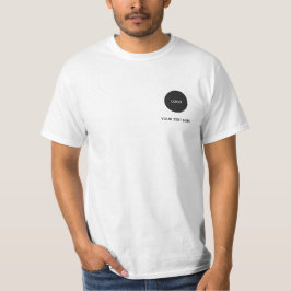 シンプルなロゴとテキストのビジネス Tシャツ