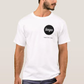 シンプルなロゴとテキストのビジネスTシャツ Tシャツ (正面)